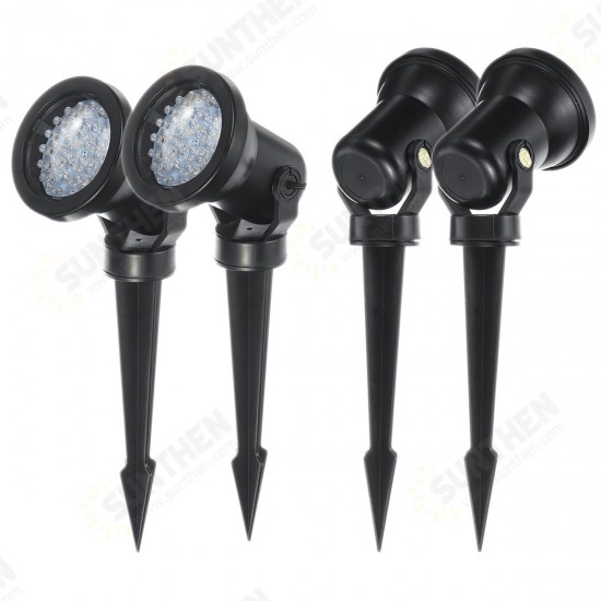 4Pcs Infrared Remote Control Ground Spotlight 36*4LED 3W*4 Lawn Light F5 Blue Red Green Lamp Beads