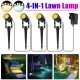 4Pcs LED Lawn Light Outdoor Garden Pathway Spotlights Landscape Lamp Waterproof