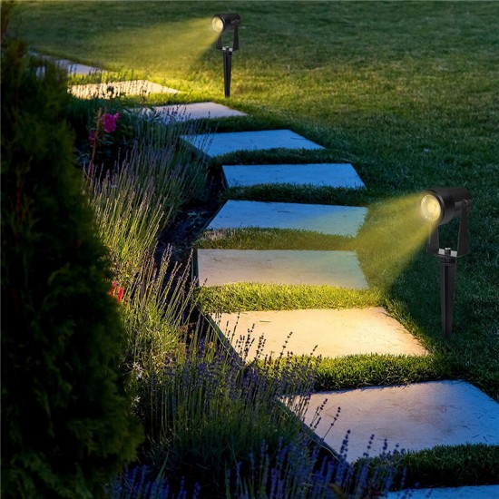 4Pcs LED Lawn Light Outdoor Garden Pathway Spotlights Landscape Lamp Waterproof