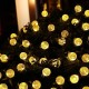 6.5M 30 LED Solar String Ball Lights Outdoor Waterproof Warm White Garden Christmas Tree Decorations Lights