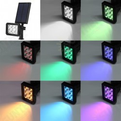 6LED Solar Power Light RGB/Warm/White Light Spotlight Outdoor Garden Security Pathway Lawn Wall Lamp 6LED Solar Power Light RGB/Warm/White Light Spotlight Outdoor Garden Security Pathway Lawn Wall Lamp