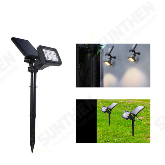 6LED Solar Power Light RGB/Warm/White Light Spotlight Outdoor Garden Security Pathway Lawn Wall Lamp