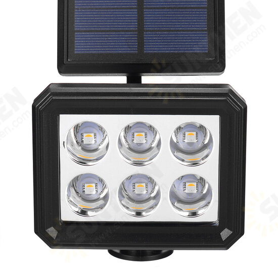 6LED Solar Power Light RGB/Warm/White Light Spotlight Outdoor Garden Security Pathway Lawn Wall Lamp