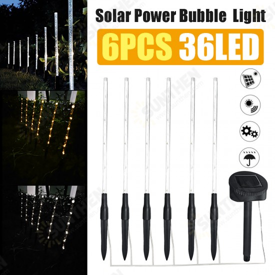 6PCS Solar Powered 36LED Ground Lawn Light Garden Landscape Outdoor Yard Lamp Home Decoration