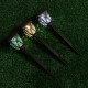 6Pcs Solar LED Pathway Lights Set Outdoor Yard Garden Walkway Landscape Lamp