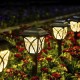 6Pcs Solar LED Pathway Lights Set Outdoor Yard Garden Walkway Landscape Lamp