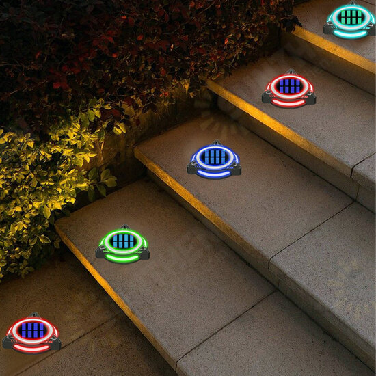 8/10 LED Solar Power Disk Light Buried Light Outdoor Under Ground Waterproof Lamp