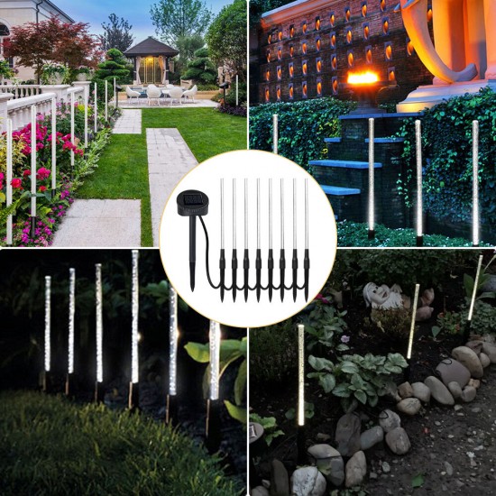 8PCS Outdoor LED Solar Bubble Light Garden Pathway Landscape Lawn Patio Yard Lamp