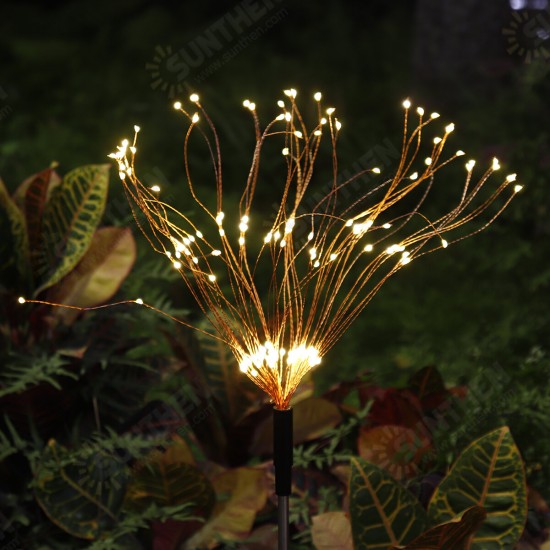 90/120/150 LED 2Modes Solar Garden Lights Solar Lights Solar Powered String Light with 2 Lighting Modes Twinkling and Steady-ON