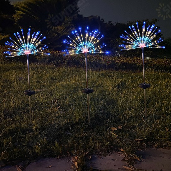 90/120/150 LED Solar Lamp Starburst Fairy String Light Outdoor Garden