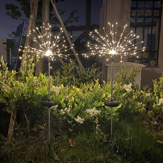 90/120/150 LED Solar Lamp Starburst Fairy String Light Outdoor Garden