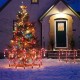 LED Candy Star Crutch Lamp Solar Lawn Lamp Outdoor In-Ground Lights Tree Crutch Lamp Decor