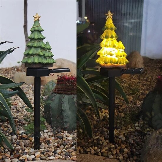 Christmas Tree Solar Lawn Light Landscape Path Garden Decoration Solar Outdoor Garden Stake Lights