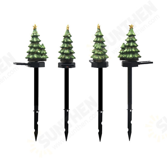 Christmas Tree Solar Lawn Light Landscape Path Garden Decoration Solar Outdoor Garden Stake Lights