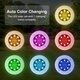 Colorful Conversion LED Lawn Lights RGB Solar Stainless Steel 8LED Underground Light Garden Lawn Decoration Plug-in Light Rainproof