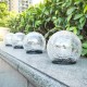 Crackle Ball-shaped LED Solar Lights Lawn Light Christmas Outdoor Ground Lamp Garden Decorations Lights