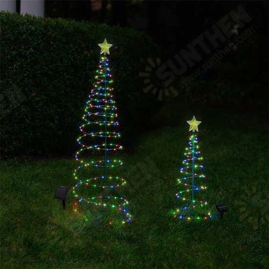 Creative Christmas Tree Lights Christmas Spiral Tree LED Light Outdoor Christmas Tree Light Xmas Decor Noel