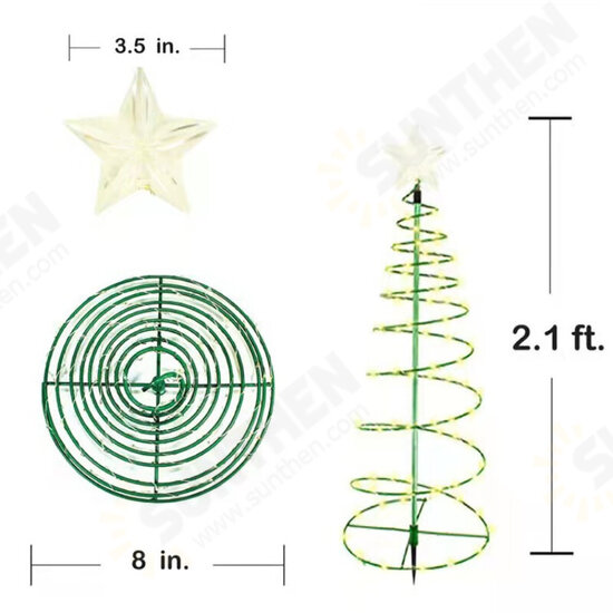 Creative Christmas Tree Lights Christmas Spiral Tree LED Light Outdoor Christmas Tree Light Xmas Decor Noel