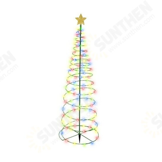 Creative Christmas Tree Lights Christmas Spiral Tree LED Light Outdoor Christmas Tree Light Xmas Decor Noel