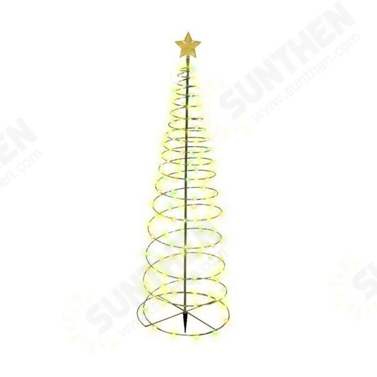 Creative Christmas Tree Lights Christmas Spiral Tree LED Light Outdoor Christmas Tree Light Xmas Decor Noel