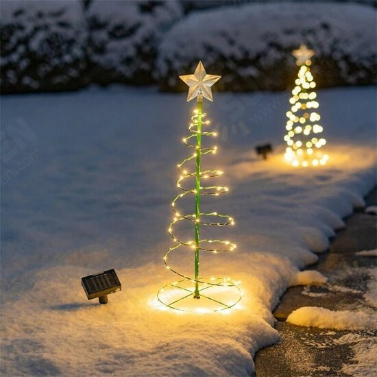 Creative Christmas Tree Lights Christmas Spiral Tree LED Light Outdoor Christmas Tree Light Xmas Decor Noel