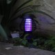 Electric Fly Zapper Mosquito Insect Killer UV LED Purple Tube Light Trap Pest Solar IP65 Working 8 Hours 600mAh Repeller Camping Lawn Outdoor/Indoor