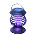 Electric Fly Zapper Mosquito Insect Killer UV LED Purple Tube Light Trap Pest Solar IP65 Working 8 Hours 600mAh Repeller Camping Lawn Outdoor/Indoor