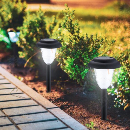 IP65 Waterproof 2PCS Auto Sensing LED Solar Lamp Garden Lamps for Outdoor Patio Lawn