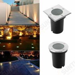 LED Garden Spotlight Floor Lamp Lawn Light Recessed Floor Spotlight IP67 GU10-230V Passable with 5W Warm White Light Bulb LED Garden Spotlight Floor Lamp Lawn Light Recessed Floor Spotlight IP67 GU10-230V Passable with 5W Warm White Light Bulb