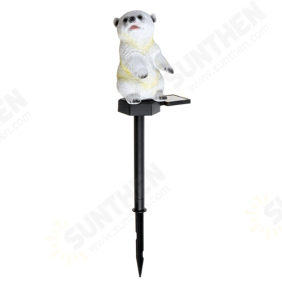 LED Solar Bear Lawn Light Waterproof Outdoor Garden Yard Path Landscape Lamp