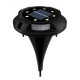 LED Solar Disk Buried Lawn Light Outdoor Garden Under Ground Waterproof Patio Lamp