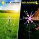 LED Solar Firework Light Remote Control Outdoor Meteor Horse Lamp Garland IP65 Waterproof String Lights Garden Lawn Street Decor Christmas