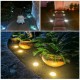 LED Solar Ground Stake Lights Garden Lawn Lamp Pathway Energy-saving Waterproo