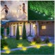 LED Solar Ground Stake Lights Garden Lawn Lamp Pathway Energy-saving Waterproo