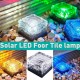 LED Solar Power Buried Light Waterproof Ice Cube Ground Lawn Lamp Outdoor Path Garden Deck Lighting