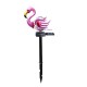 LED Solar Powered Ground Lawn Light Flamingo Bird Spring Stick Lamp Outdoor Garden Yard Decoration