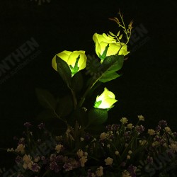 LED Solar Rose Flower Lawn Light Outdoor Garden Stake Lamp Landscape Path Yard Lamp Decor LED Solar Rose Flower Lawn Light Outdoor Garden Stake Lamp Landscape Path Yard Lamp Decor
