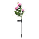 LED Solar Rose Flower Lawn Light Outdoor Garden Stake Lamp Landscape Path Yard Lamp Decor