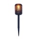 Outdoor 10 LED Solar Torch Flickering Flame Light Garden Waterproof Yard Lamp