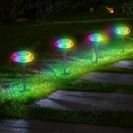 RGB LED Solar Light Colour-Changing Ground Buried Garden Lawn Path Outdoor Lamp