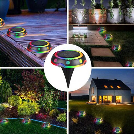 RGB LED Solar Light Colour-Changing Ground Buried Garden Lawn Path Outdoor Lamp