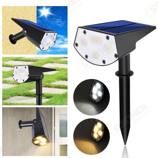 Rotatable Solar Powered Waterproof 20LED Lawn Lamp Outdoor Spotlight Garden Landscape Light