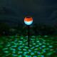 Solar 3 LED Color Changing Ball Garden Light Waterproof Outdoor Yard Landscape Lamp