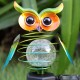 Solar Owl LED Lawn Lights Wrought Iron Ground Plug Solar Garden Lamp