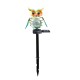 Solar Owl LED Lawn Lights Wrought Iron Ground Plug Solar Garden Lamp