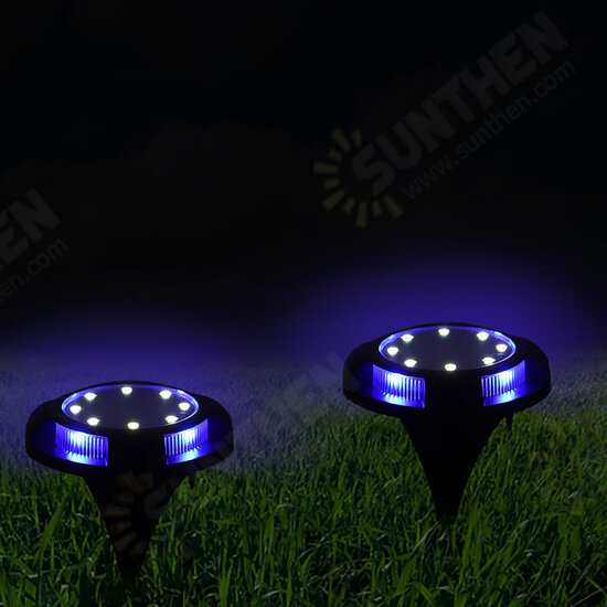 Solar Powered 12LED Buried Light Under Ground Lawn Lamp Outdoor Path Way Garden Decking Decor