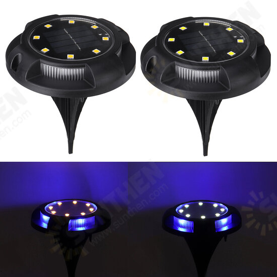 Solar Powered 12LED Buried Light Under Ground Lawn Lamp Outdoor Path Way Garden Decking Decor