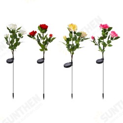Solar Powered Artificial Rose Flower LED Lawn Light Outdoor Courtyard Garden Decoration Solar Powered Artificial Rose Flower LED Lawn Light Outdoor Courtyard Garden Decoration