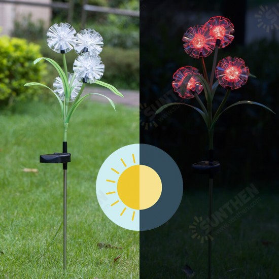 Solar Powered LED Lawn Light Simulation Colorful Flower Outdoor Garden Yard Lamp for Outdoor Path Home Decor Solar Powered LED Lawn Light Simulation Colorful Flower Outdoor Garden Yard Lamp for Outdoor Path Home Decor