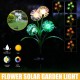 Solar Powered LED Lawn Light Simulation Colorful Flower Outdoor Garden Yard Lamp for Outdoor Path Home Decor